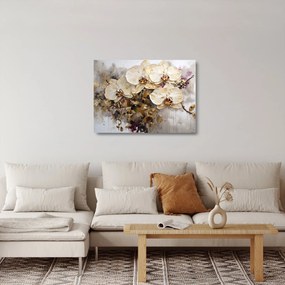 Sklenený obraz - Orchidey (70x50 cm)