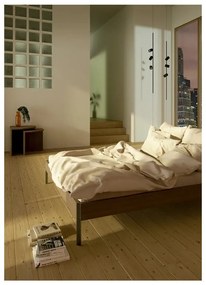 Dvojlôžková posteľ z borovicového dreva bez čela s roštom 160x200 cm v prírodnej farbe Core – Karup Design