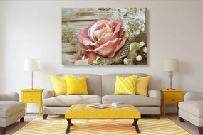 Obraz ružová vintage ruža Varianta: 90x60