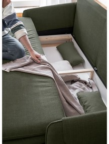 Zelená rozkladacia pohovka 207 cm Simon – Miuform