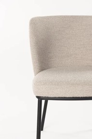 WL-Living Guus čalúnená jedálenská stolička - Hnedá