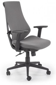 Kancelárska otočná stolička RUBIO – látka sivá
