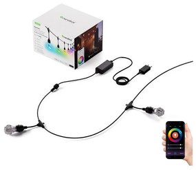 Nanoleaf NF084K02-20SLO - LED RGBWIC Stm. reťaz GIRLANDA 20xLED 15m Wi-Fi IP65