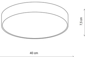 Brilagi - Kúpeľňové stropné svietidlo CLARE 3xE27/24W/230V pr. 40 cm IP54 béžová