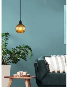 Globo 15638G - Luster na lanku ZUMBA 1xE27/25W/230V pr. 15 cm zelená