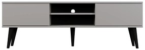 Drevený TV stôl o šírke 160 cm TORONTO šedý
