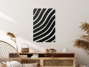 drevko Abstraktný obraz na stenu Zebra Rozmer obrazu: 65 x 42 cm, Farba dekorácie: Čierna