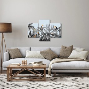 Obraz zvierat v tropickom lese (90x60 cm)