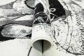 Koberec Lima 9365A biely / čierny