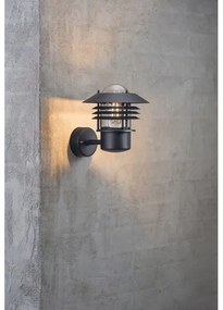Nordlux - Vonkajšie nástenné svietidlo VEJERS 1xE27/60W/230V IP54 čierna