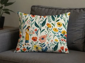 Bavlnená obliečka na vankúš FLOVINA POLY 50x70 cm, farebný