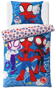 Mikroplyšové obliečky Spidey Úžasní Priatelia 140x200/70x90 cm
