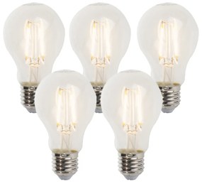 Sada 5 stmievateľných LED žiaroviek E27 A60 5W 470lm 2700K