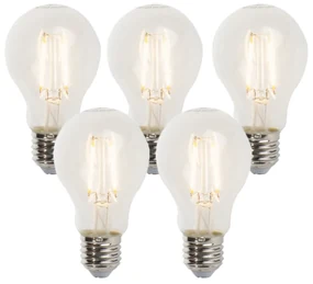 Sada 5 stmievateľných LED žiaroviek E27 A60 5W 470lm 2700K
