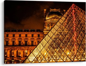 Obraz Louvre v Paríži (70x50 cm)