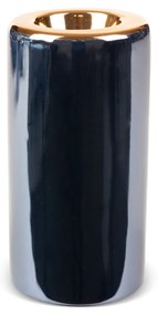 KERAMICKÝ SVIETNIK AMORA 7X15 CM TMAVOMODRÁ