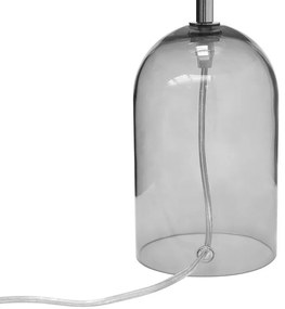 Stolná lampa transparentná / sivá 44 cm DEVOLL Beliani