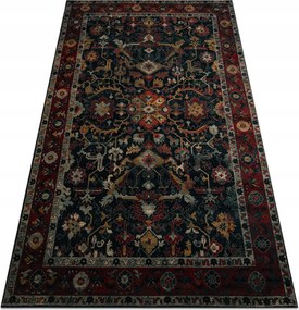 Koberec Do Obývačky vlna Polonia Verano Ornament rámik granátový 235x350 cm