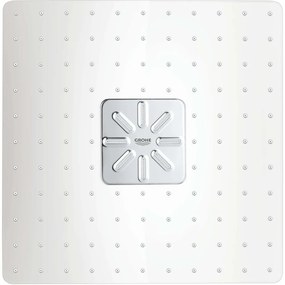 GROHE Rainshower SmartActive Cube horná sprcha 2jet, 310 x 310 mm, so sprchovým ramenom 430 mm, chróm/mesačná biela, 26479LS0
