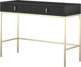 Toaletní stolek Maggiore 104 cm černý/zlatý