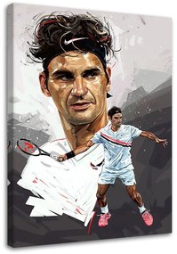 Gario Obraz na plátne Roger Federer - Dmitry Belov Rozmery: 40 x 60 cm