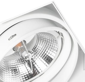 Zapustené bodové svetlo biele GU10 AR111 bez rámu nastaviteľné - Oneon