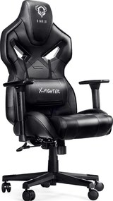 Diablo Chairs - Herné kreslo Diablo X-Fighter Normal čierno-čierne