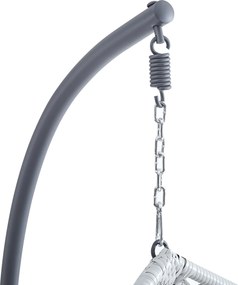 Závěsné houpací křeslo Houseland Mira L šedé