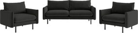 XXXLutz SEDACIA ZOSTAVA, textil, tmavosivá Livetastic - Online Only obývacie izby - 001968008104