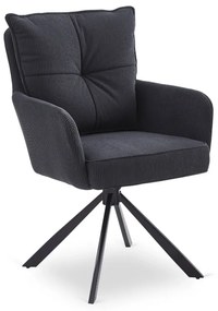 Otočná stolička MAGNUS čierna