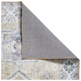 Sivý/béžový koberec behúň 225x60 cm Topaz - Think Rugs