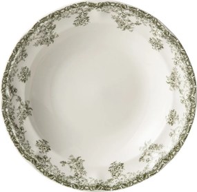Biely porcelánový hlboký tanier Vintage Blossom - ⌀22*3,4 cm