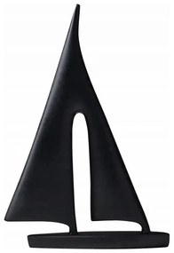 Dekorácia na stôl 28 cm živica/čierna