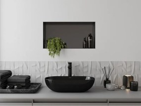 Mexen X-Wall-NR, polica na zapustenie bez príruby 60 x 30 cm, grafitová matná - 19E1603010