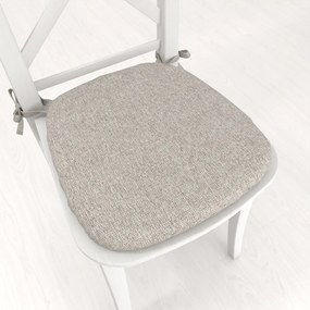 Biante Oblý podsedák BKT-552 Prírodná režná - 39x37x3 cm