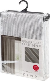 ZÁCLONA NA PÁSKE KIM 2 140X300 CM STRIEBORNÁ