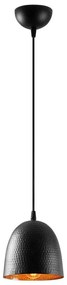 Závesné svietidlo na lane TATTOO 1xE27/40W/230V pr. 16 cm čierne
