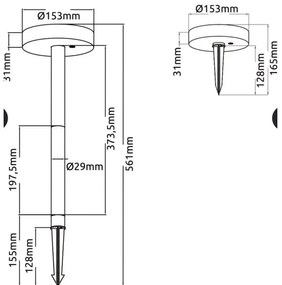 Immax NEO 07910L-LED RGB stmievateľné solárne LED svietidlo 1W/5V IP54 Tuya