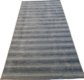Pruhovaný koberec Saloon BLUE – modrý obdĺžnikový koberec Rozmer: 50x80 cm