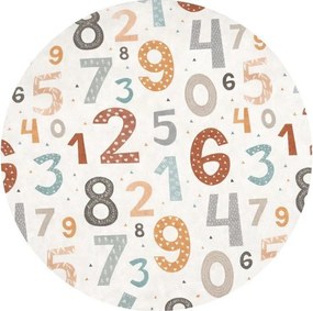 Prateľný detský hrací koberec ø100 cm Happy Numbers – Mila Home