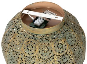 Orientálne stropné svietidlo zlaté so zelenou 28,5 cm - Baloo