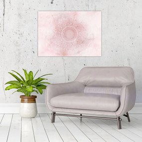 Obraz - Ružová mandala (70x50 cm)
