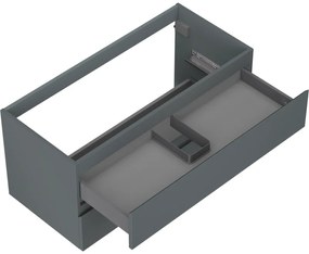 Mexen Orio, kúpeľňová skrinka 100 cm, 2 zásuvky, grafitová matná, 91A10-10047-2-BFF66