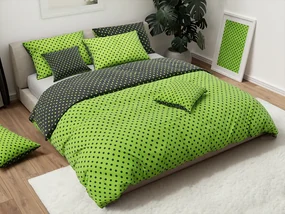 Bavlnené obliečky COLAM BLEND zeleno-čierny Rozmer obliečky: 70 x 90 cm | 140 x 200 cm