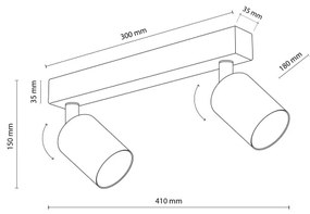 Bodové svietidlo NEX 2xGU10/10W/230V béžová