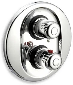 Novaservis Aquamat, vaňová batéria s termostatom pod omietku, na 2 výstupy, chróm 2650R,0