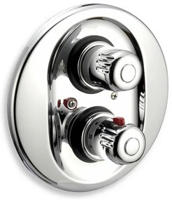 Novaservis Aquamat, vaňová batéria s termostatom pod omietku, na 2 výstupy, chróm 2650R,0