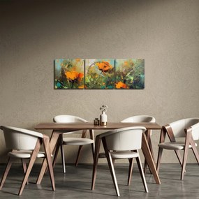 Obraz - Kvitne (s hodinami) (90x30 cm)