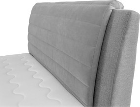 Sconto Posteľ s polohovacím roštom YORK sivá, 120x200 cm