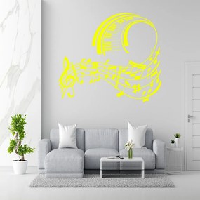 Veselá Stena Samolepka Skladba pre klavír Farba: žlutá, Veľkosť: 60 x 52 cm